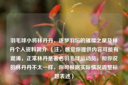 羽毛球小将林丹丹，逐梦羽坛的璀璨之星及林丹个人资料简介 （注，感觉你提供内容可能有混淆，正常林丹是著名羽毛球运动员，和你说的林丹丹不太一样，你可根据实际情况调整标题表述）