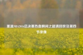重温NBA2016总决赛热血瞬间之超清回放及第四节录像