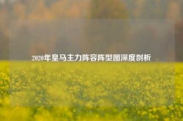 2020年皇马主力阵容阵型图深度剖析