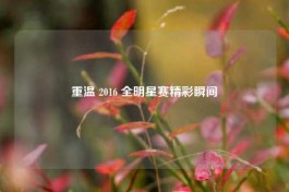 重温 2016 全明星赛精彩瞬间