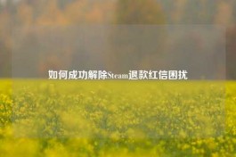 如何成功解除Steam退款红信困扰