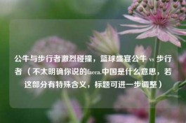公牛与步行者激烈碰撞，篮球盛宴公牛 vs 步行者 （不太明确你说的facca.中国是什么意思，若这部分有特殊含义，标题可进一步调整）