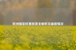 欧洲国家杯赛程表全解析及最新情况