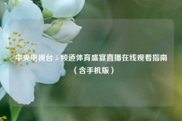 中央电视台 5 频道体育盛宴直播在线观看指南（含手机版）