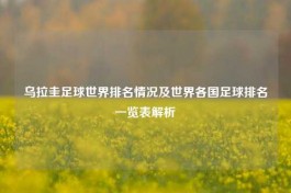 乌拉圭足球世界排名情况及世界各国足球排名一览表解析