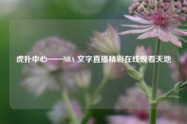 虎扑中心——NBA 文字直播精彩在线观看天地