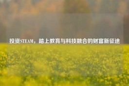 投资STEAM，踏上教育与科技融合的财富新征途