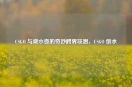 CSGO 与烧水壶的奇妙跨界联想，CSGO 倒水