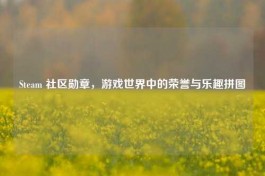 Steam 社区勋章，游戏世界中的荣誉与乐趣拼图