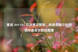 重温 2019 CBA 总决赛完整版，热血荣耀交织的篮球盛宴及首场直播