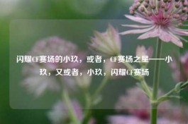 闪耀CF赛场的小玖，或者，CF赛场之星——小玖，又或者，小玖，闪耀CF赛场