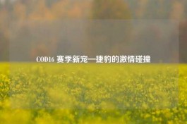 COD16 赛季新宠—捷豹的激情碰撞