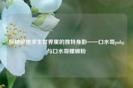 探秘绝地求生世界里的独特身影——口水哥pubg与口水哥螺蛳粉