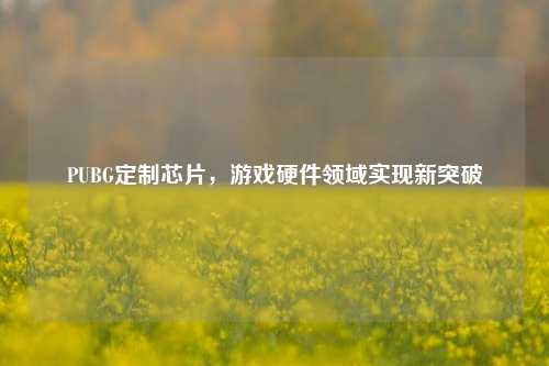 PUBG定制芯片,游戏硬件领域实现新突破