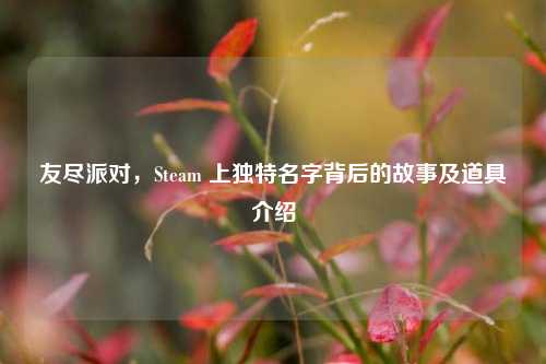 友尽派对,Steam 上独特名字背后的故事及道具介绍