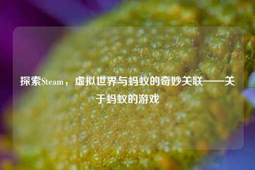 探索Steam,虚拟世界与蚂蚁的奇妙关联——关于蚂蚁的游戏